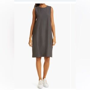Eileen Fisher Round Neck Lantern Dress